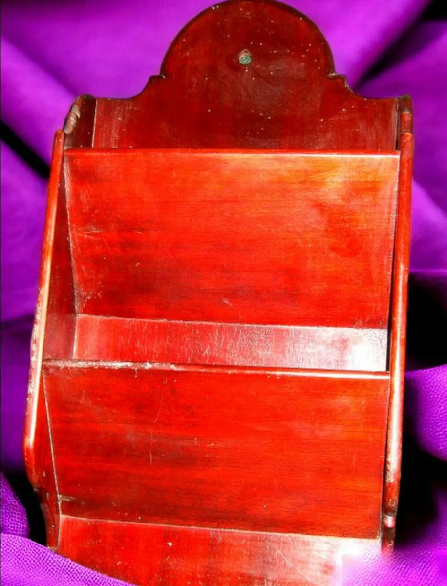 Vintage Wooden Letter Rack - Image 1