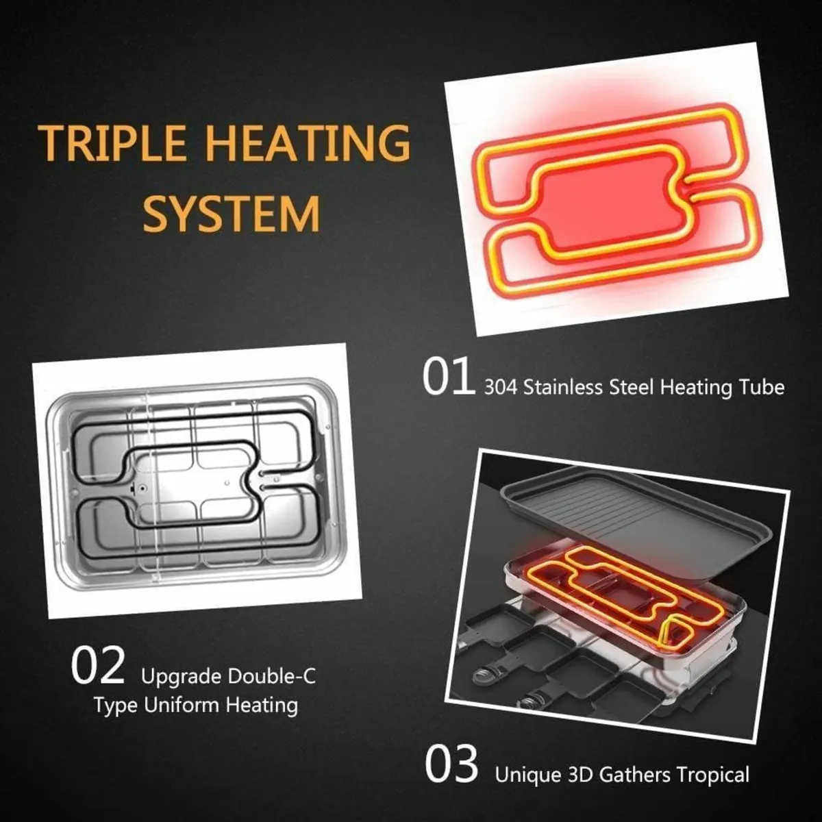 Raclette Grill 8 Person Machine Mini Non Stick - Image 3