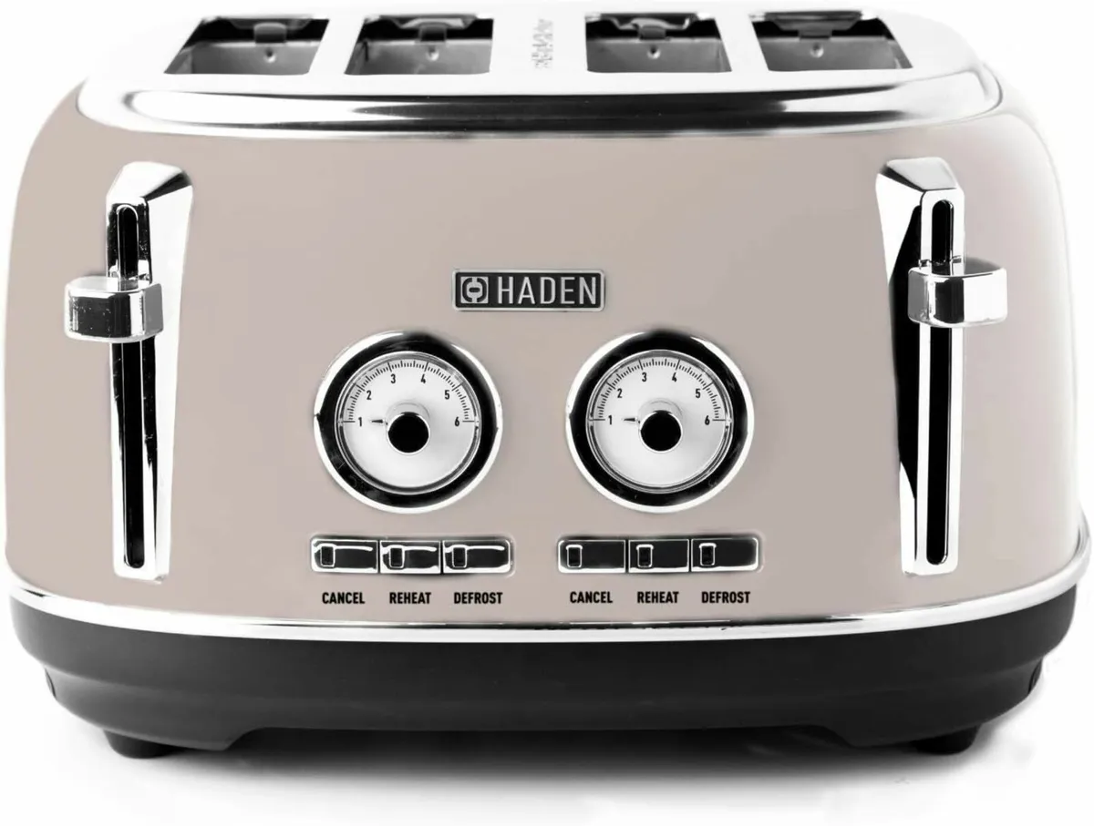Jersey Putty Retro 4 Slice Toaster - Slot with - Image 1