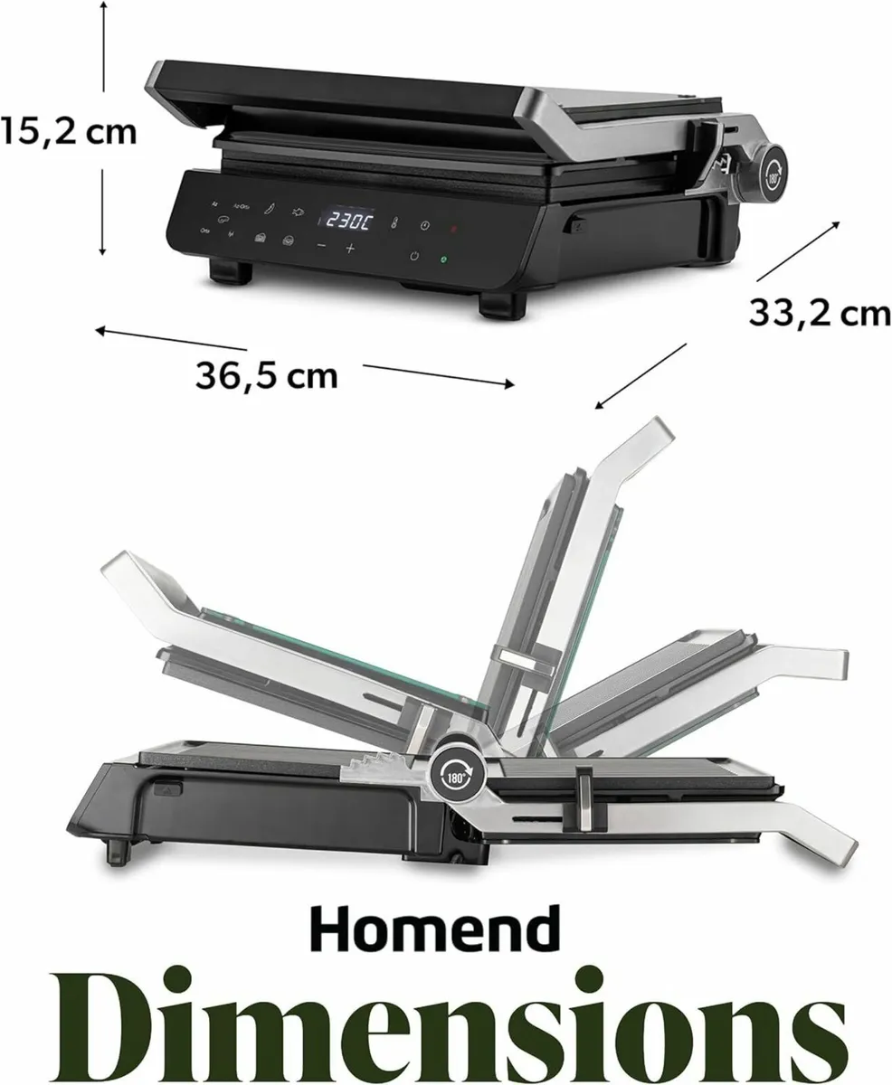 Grilliant 2000W Glass Surface 5 Pre-Programmed - Image 3
