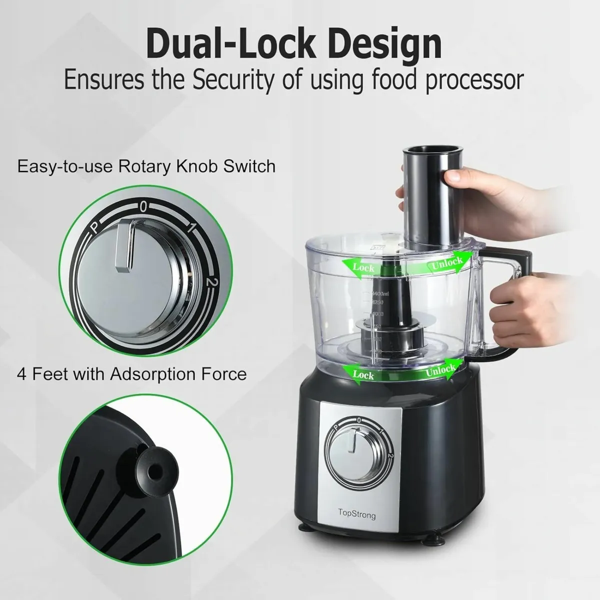 Food Processor 6-in-1 and Blender with Chopping - Image 4