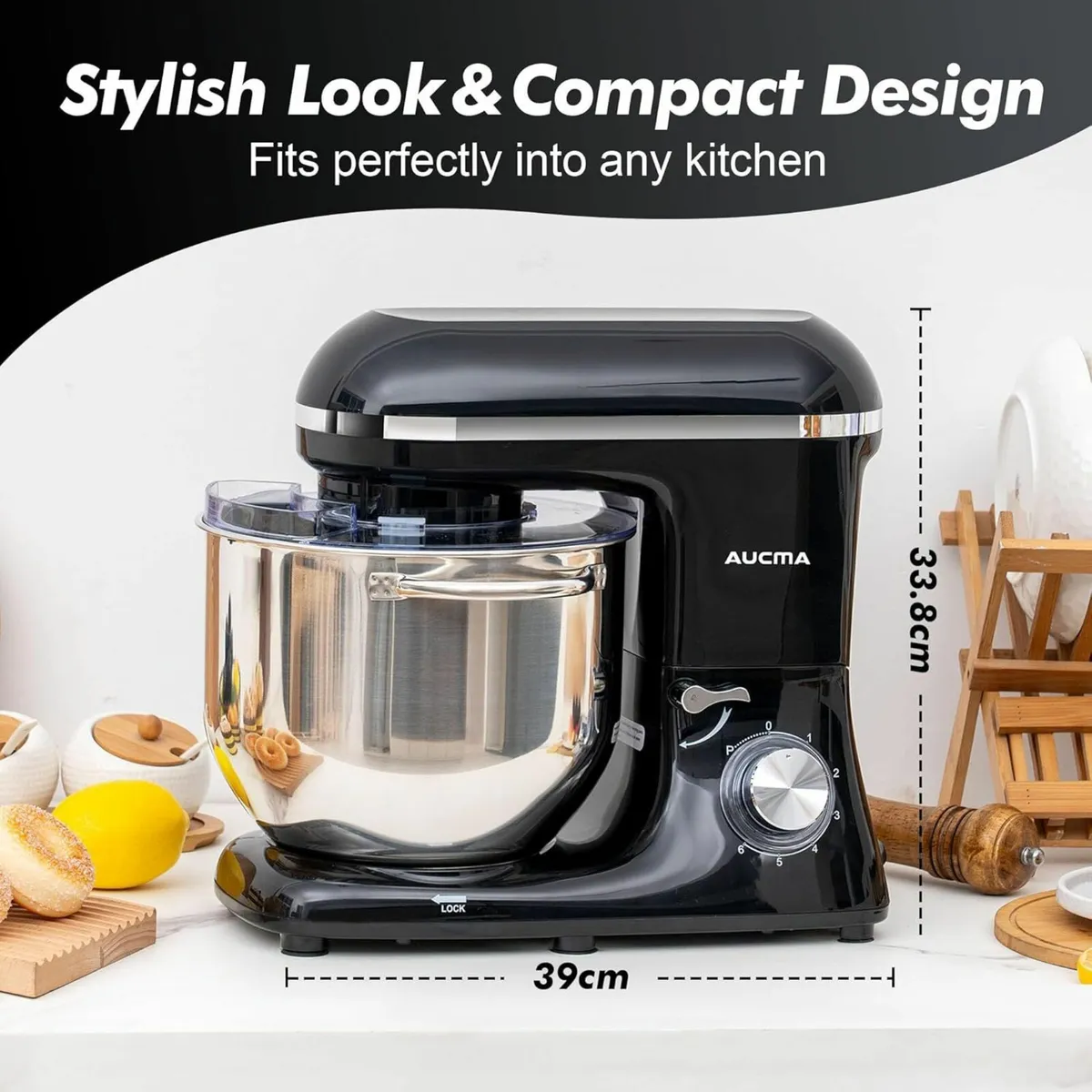 Stand Mixer 7.5L Food for Baking with Bowl 6 - Image 2