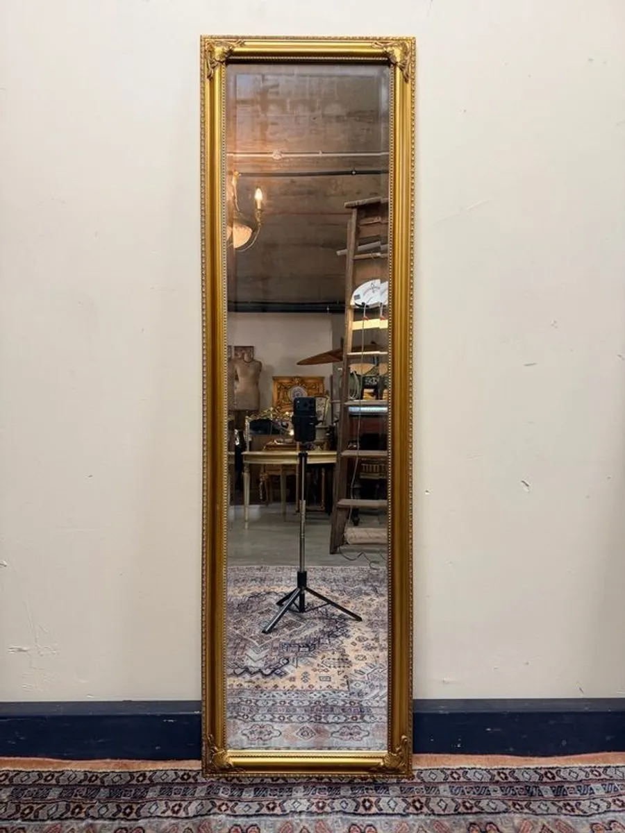 Gilt French Style Panel Mirror - Image 1