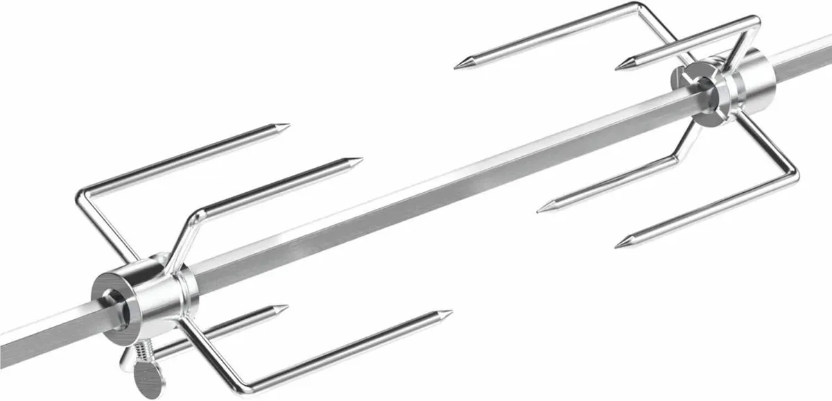 BRK-6031 Universal BBQ Rotisserie Kit Chromed - Image 4