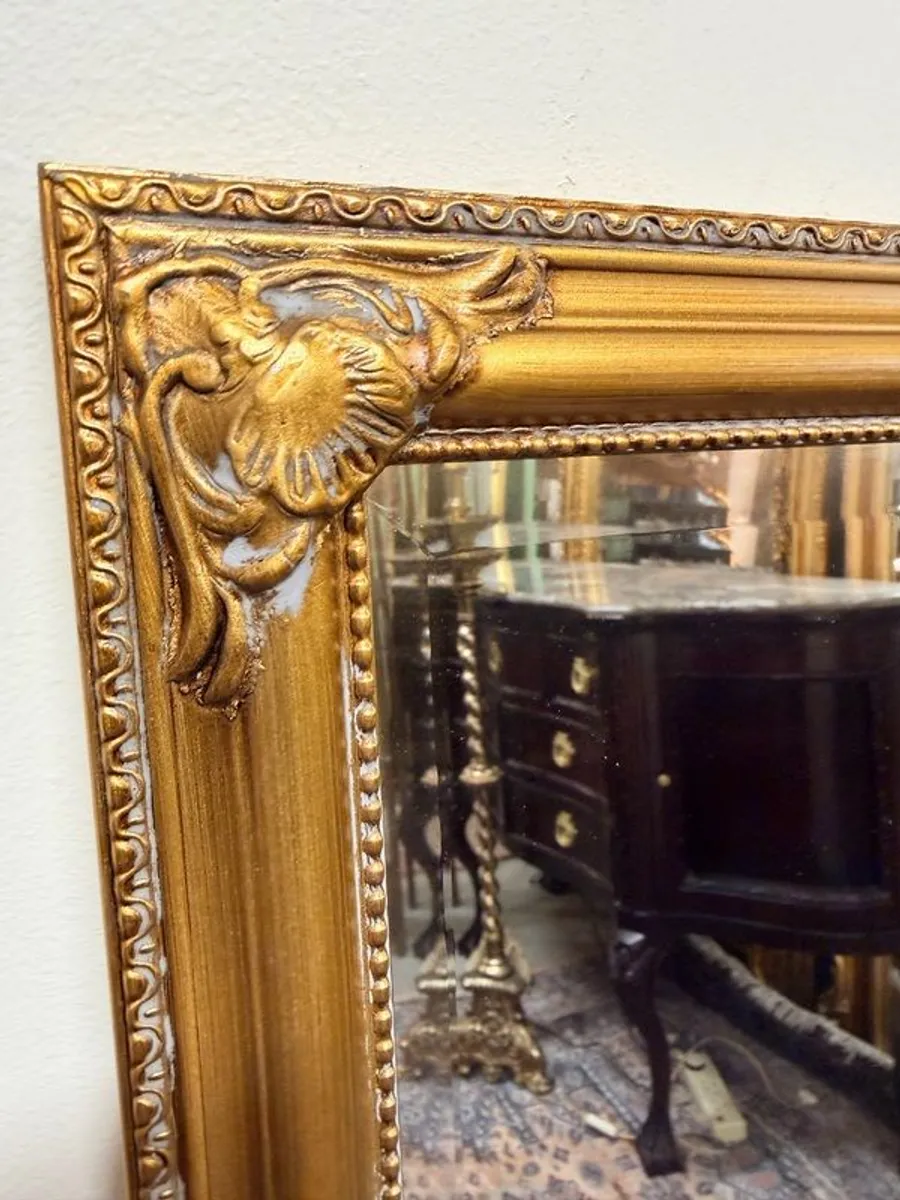 Gilt French Style Panel Mirror - Image 2