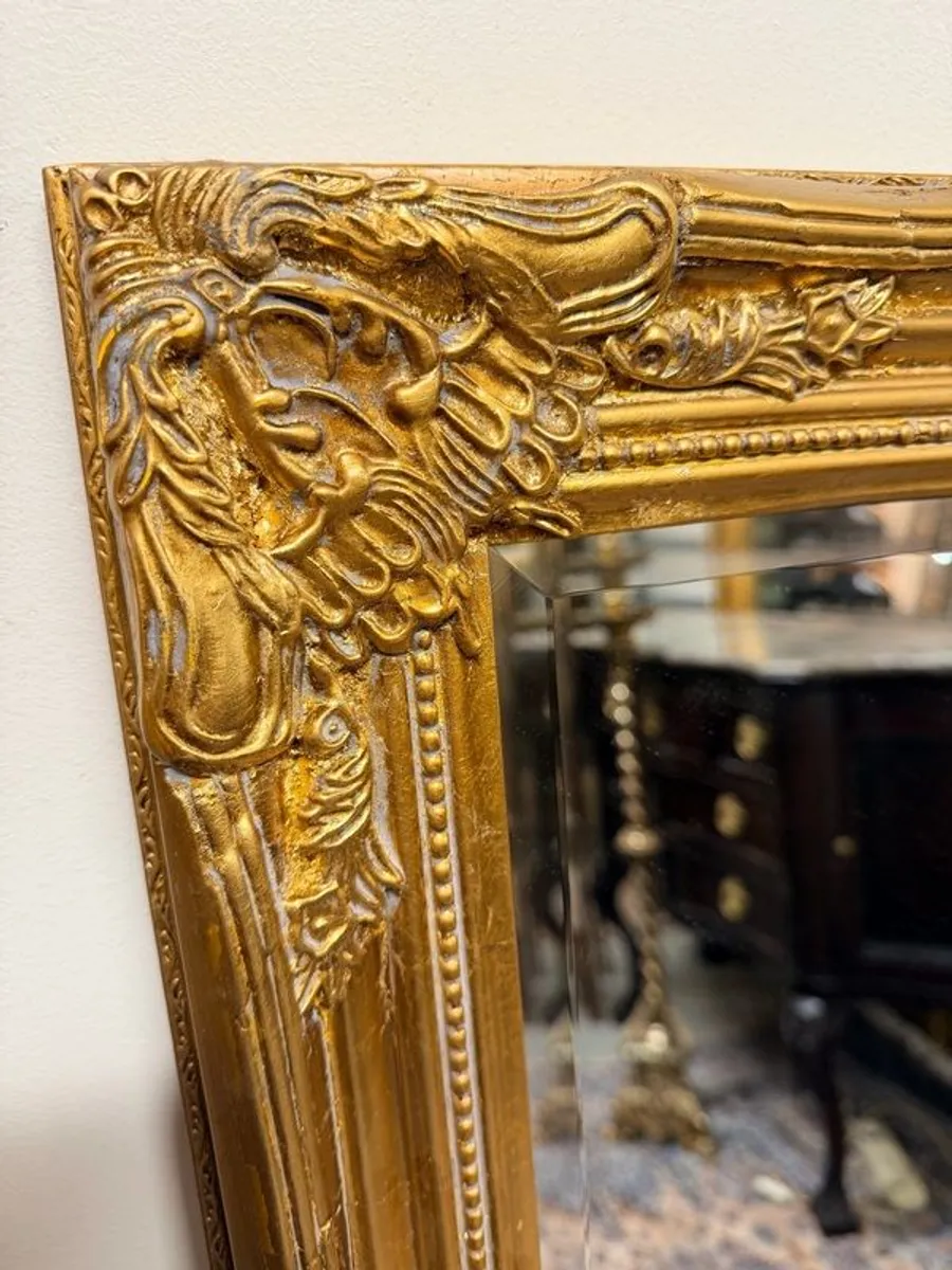 Beautiful French Style Gilt Panel Mirror - Image 2