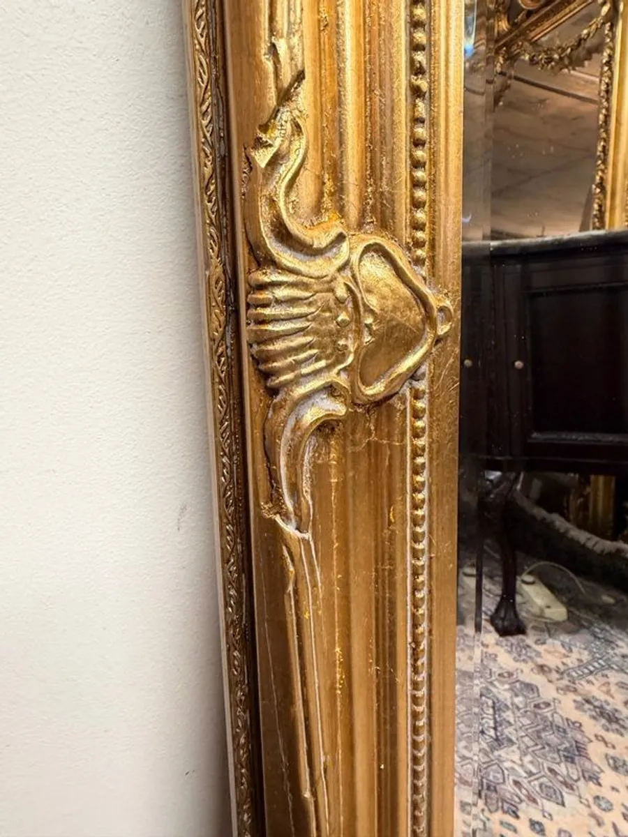 Beautiful French Style Gilt Panel Mirror - Image 3
