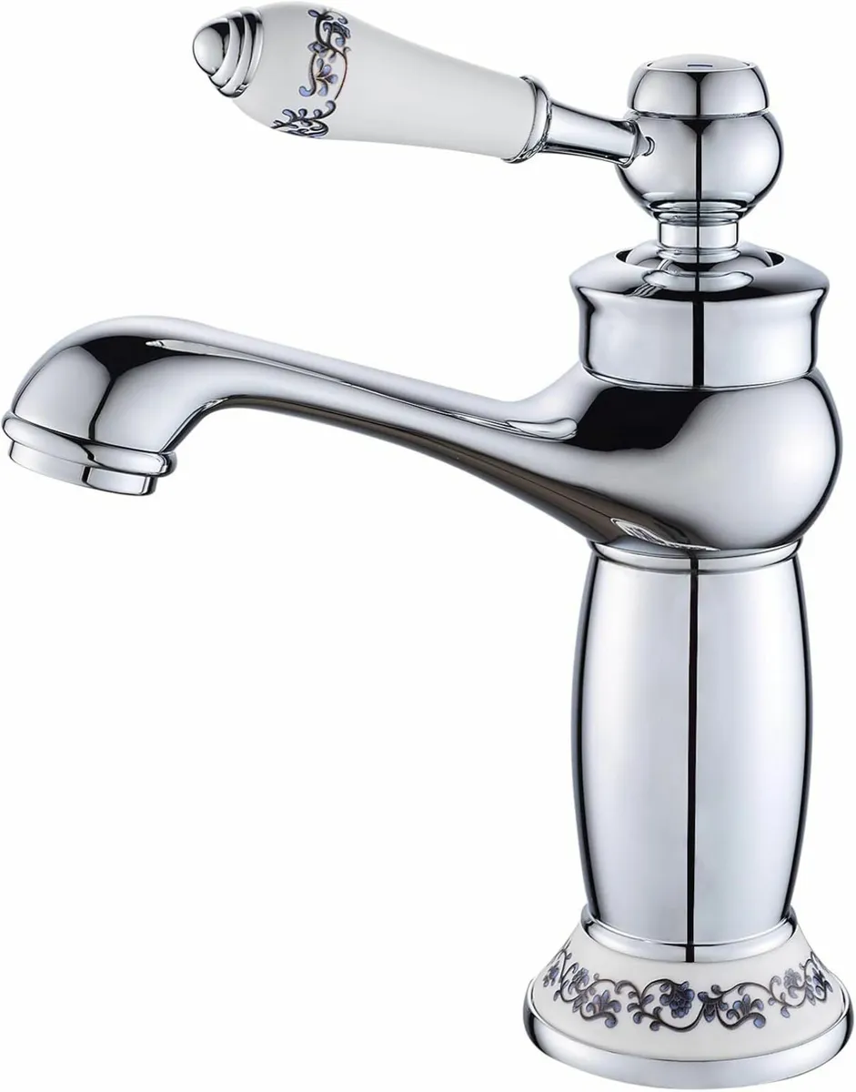 Chrome Vintage Retro Small Basin Mixer Tap for - Image 1