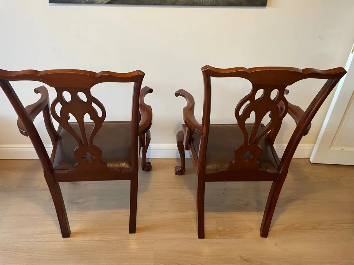 Pair of Mahogany Armchairs - Image 3