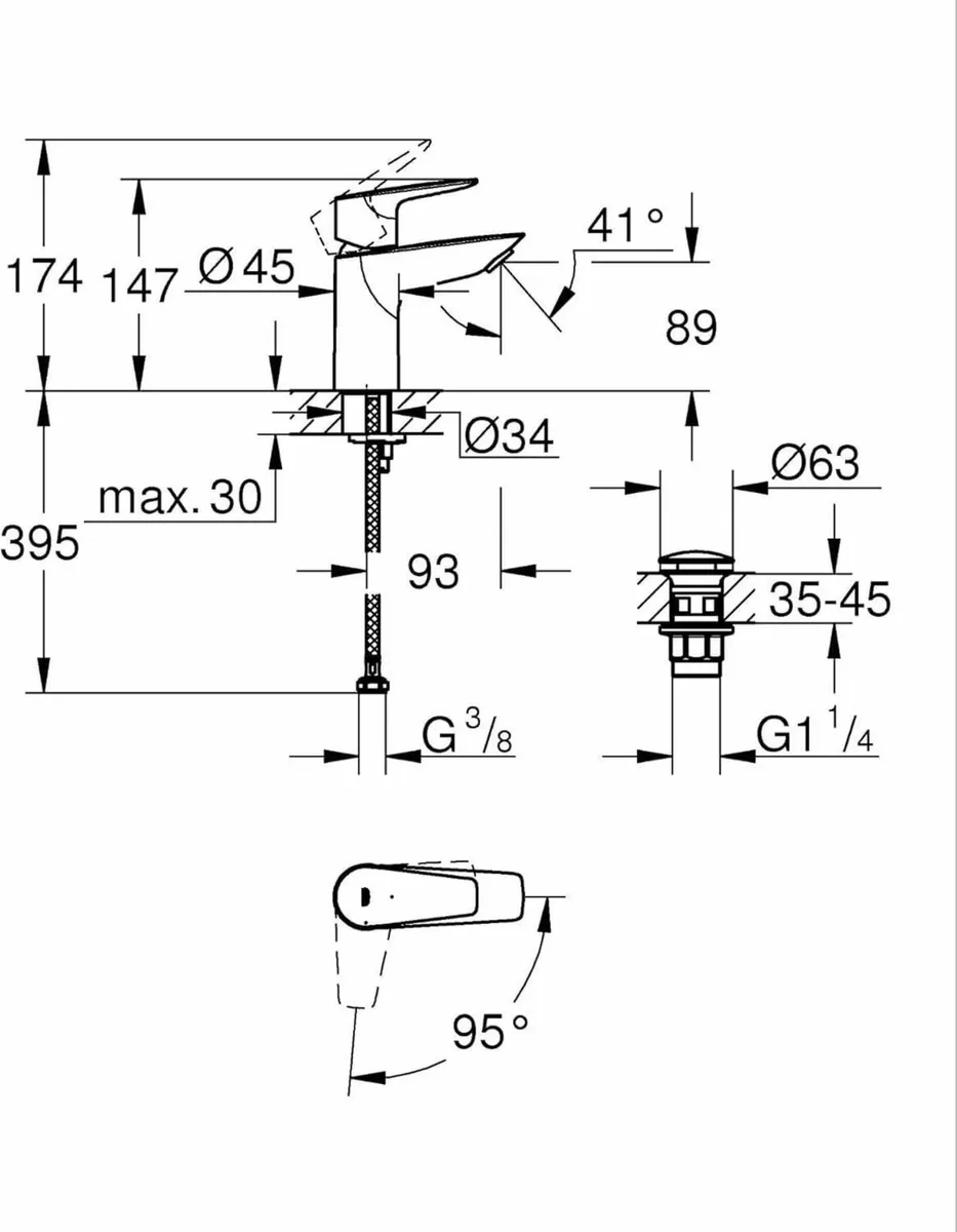 QUICKFIX Start Edge – Bathroom Basin Mixer Tap - Image 3