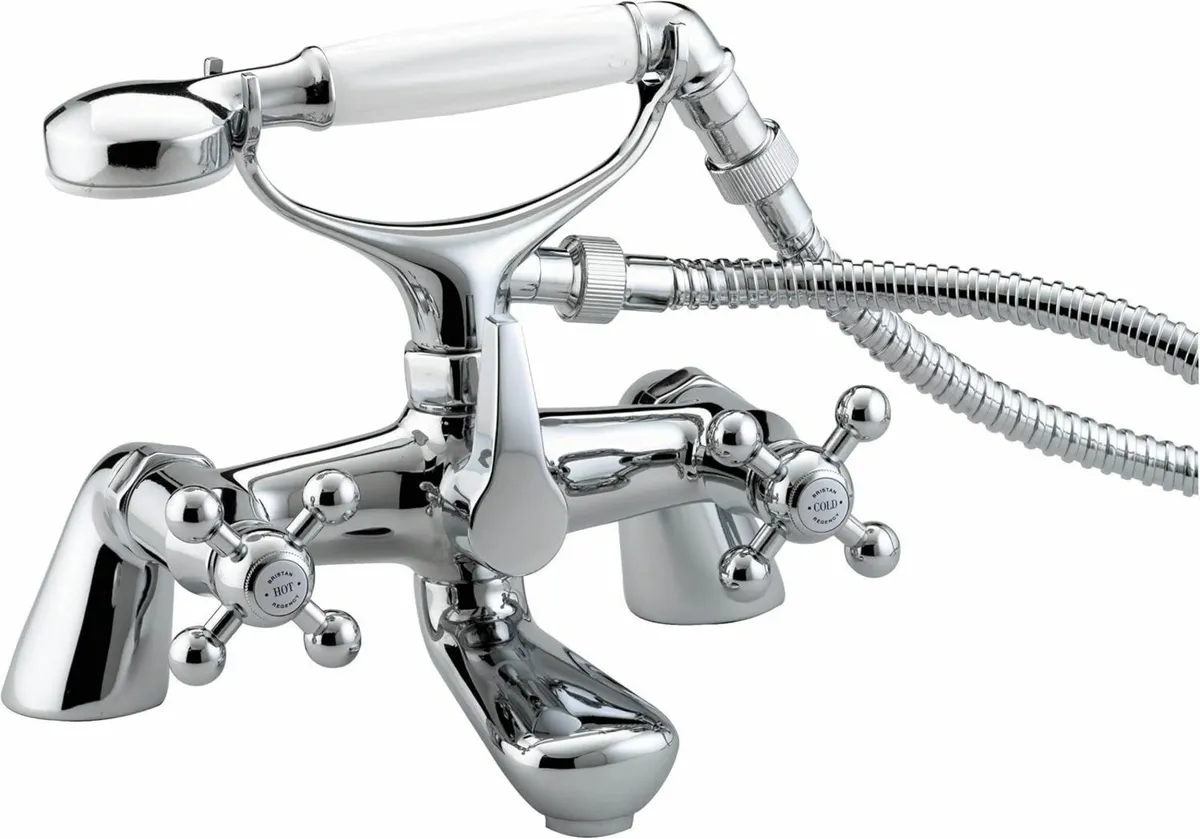 R LBSM C Regency Luxury Bath Shower Mixer - Chrome - Image 1