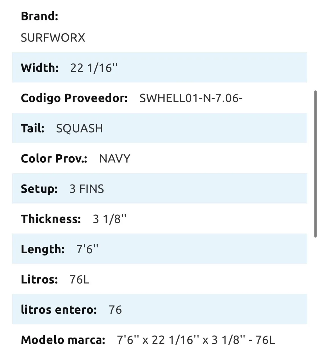 Surf board 7ft Foam | Surfworx - Image 2