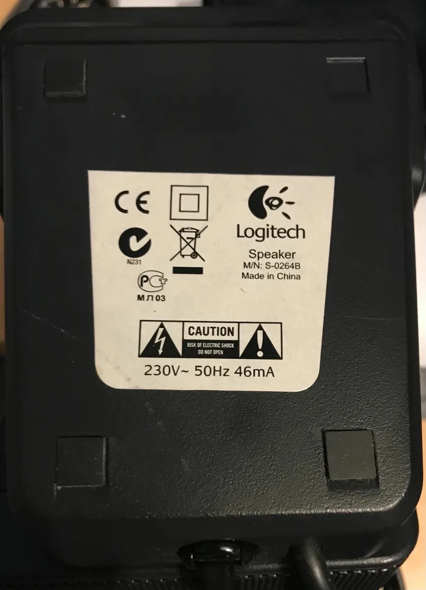 Logitech S-0264B Computer Speakers - Image 2
