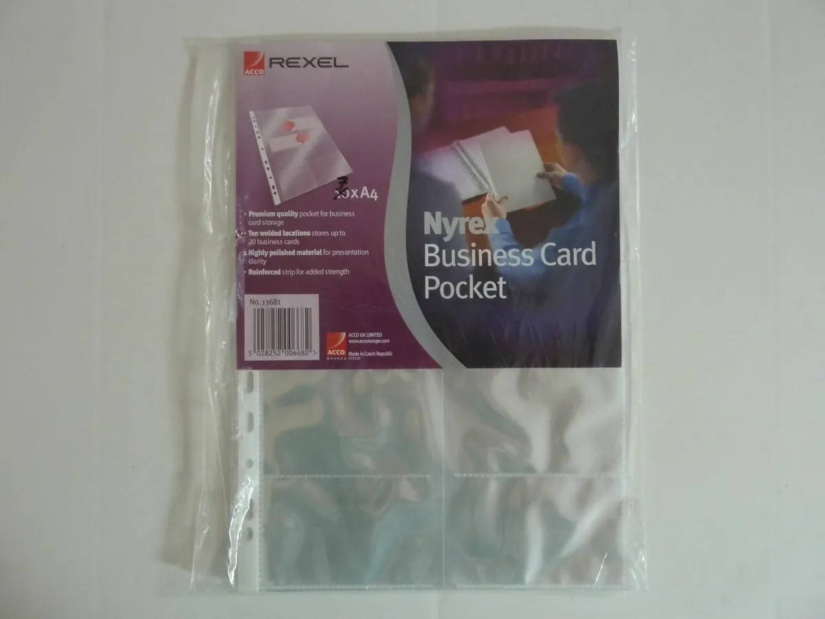 Business card pockets