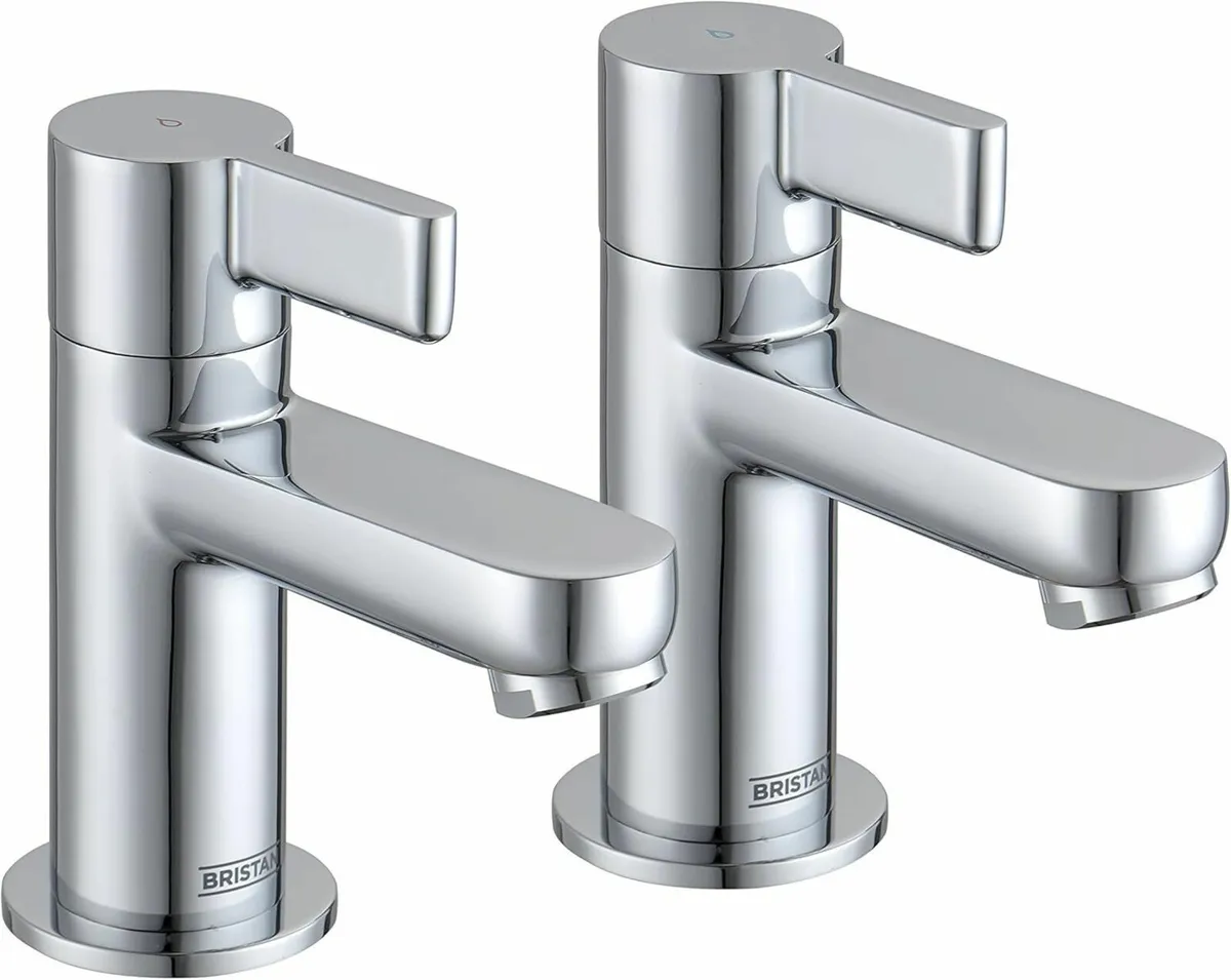 CLI 1/2 C Clio Basin Pillar Taps Chrome - Image 1