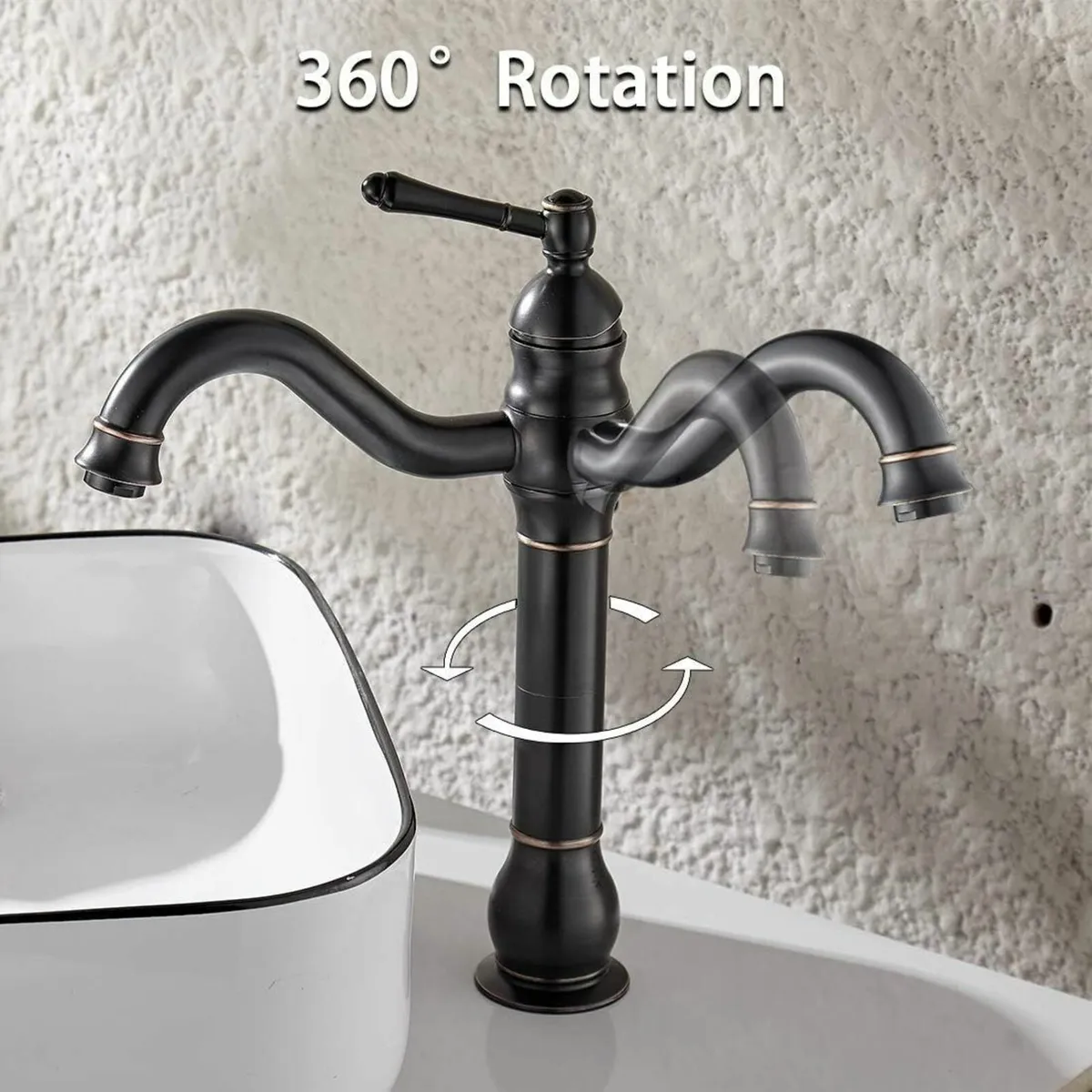 Bathroom Sink Taps 360degrees Rotable Basin Mixer - Image 2