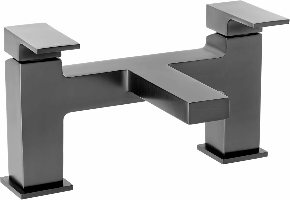 Athena BT0113 Gunmetal Grey-Black Square Bath - Image 1
