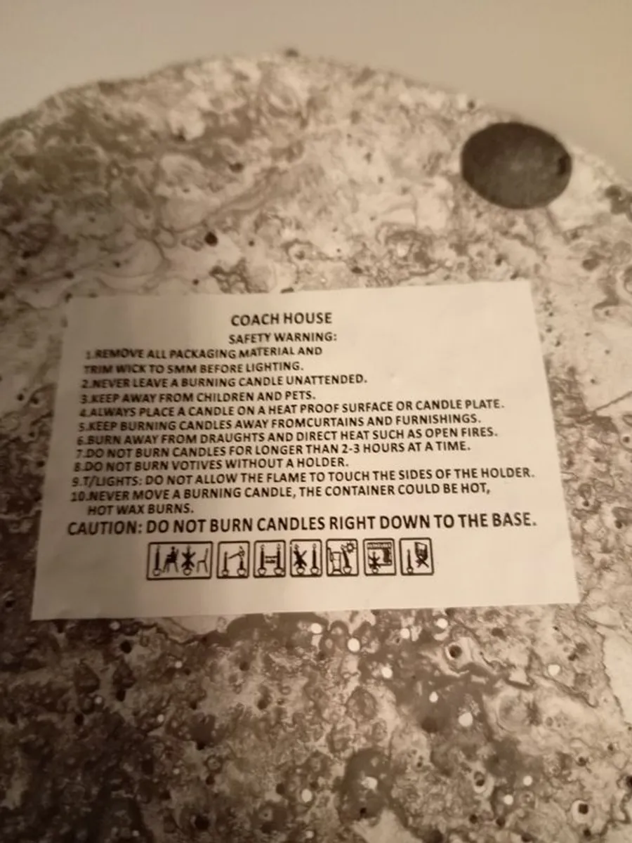 Stone Pillar candle stands - Image 3