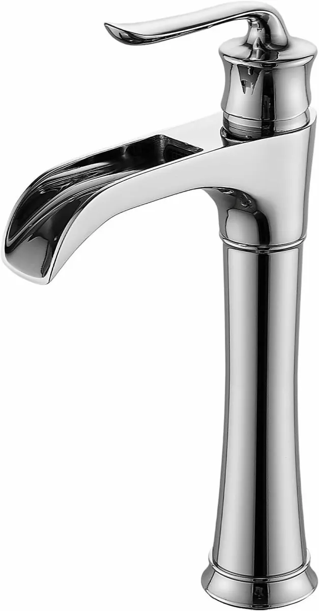High Rise Basin Mixer Tap Tall Chrome Bathroom - Image 1