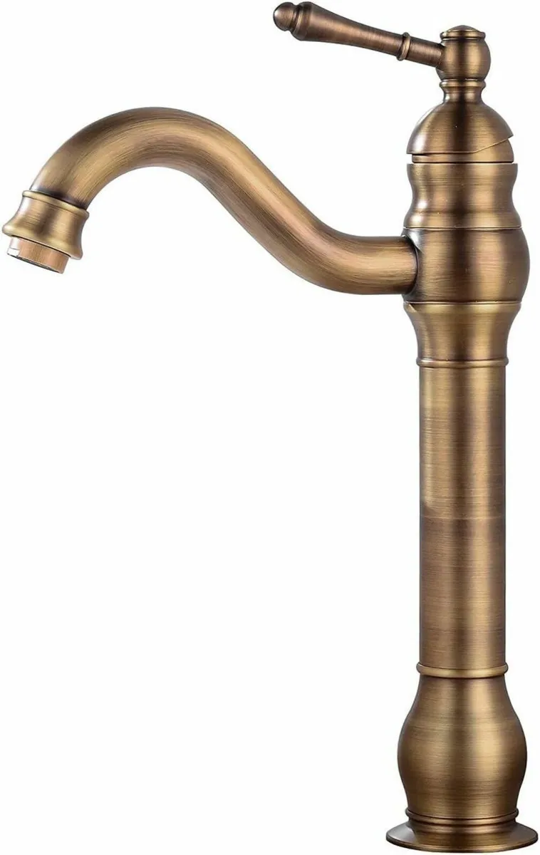 Bathroom Basin Mixer Faucet Pure Copper Handle - Image 1