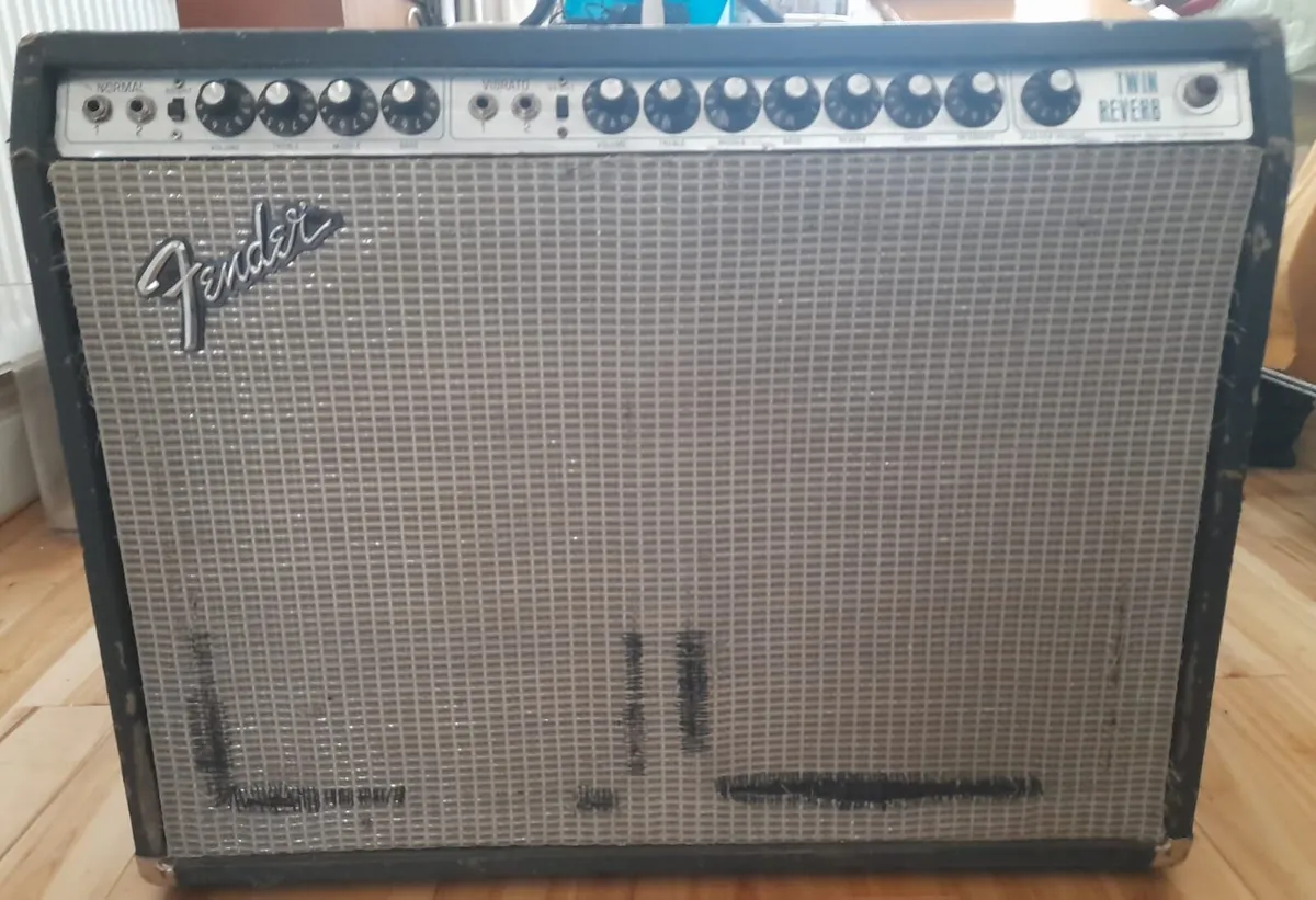 Fender Twin Reverb Silverface Amp - Image 1