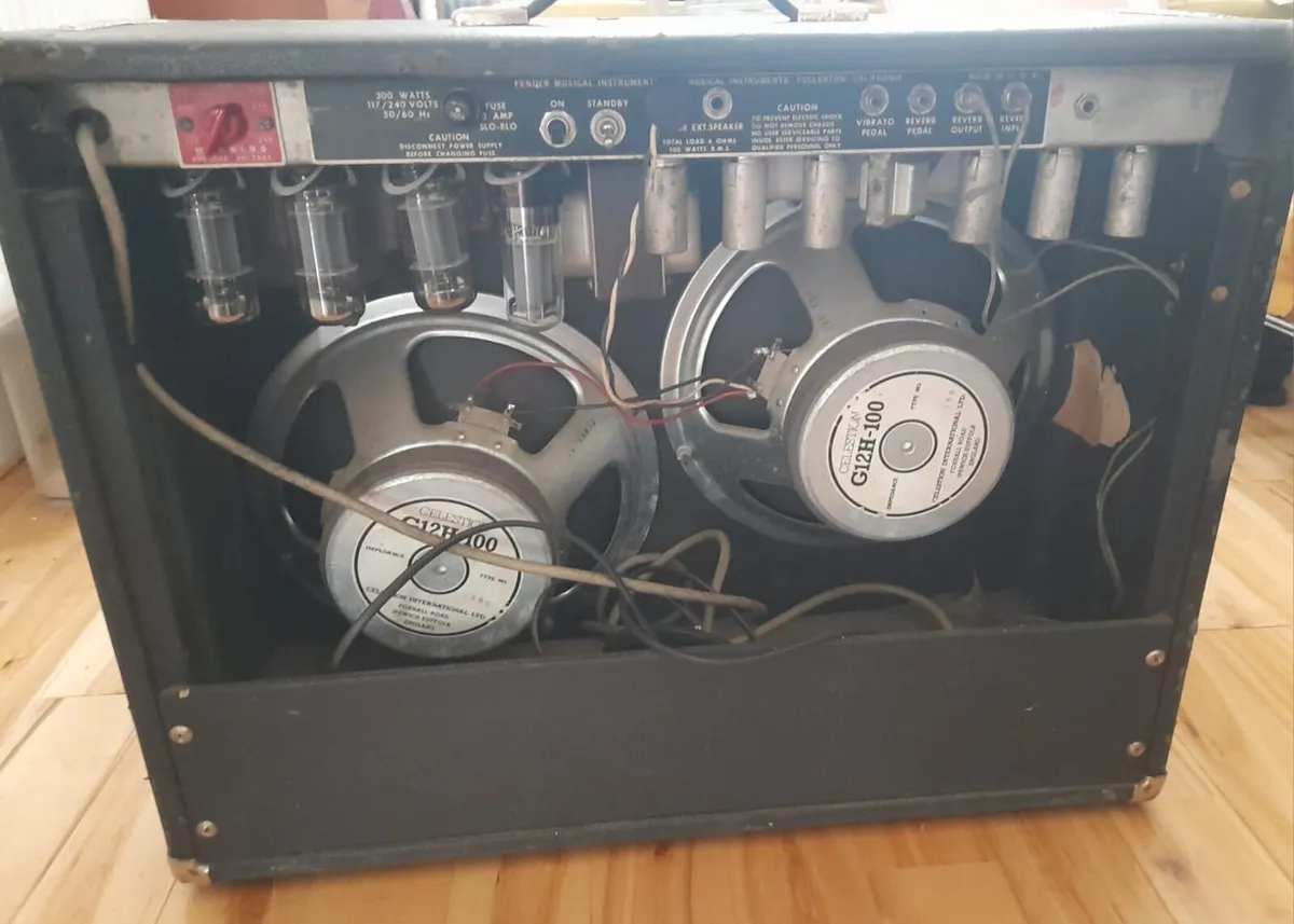 Fender Twin Reverb Silverface Amp - Image 3