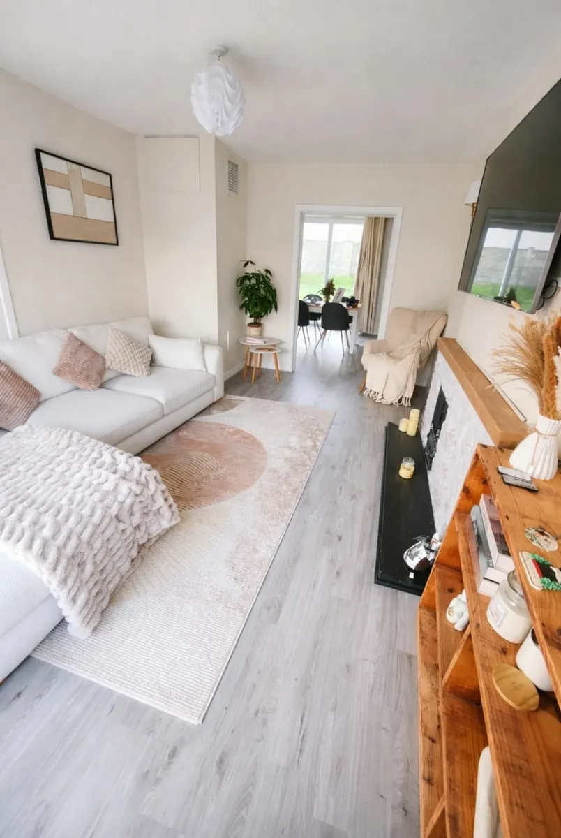 Cream Bouclé Sofa – Like New, Pristine Condition - Image 4