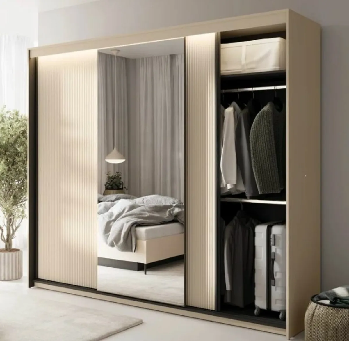 Trend 2.5 Sliderobe Beige - Image 1