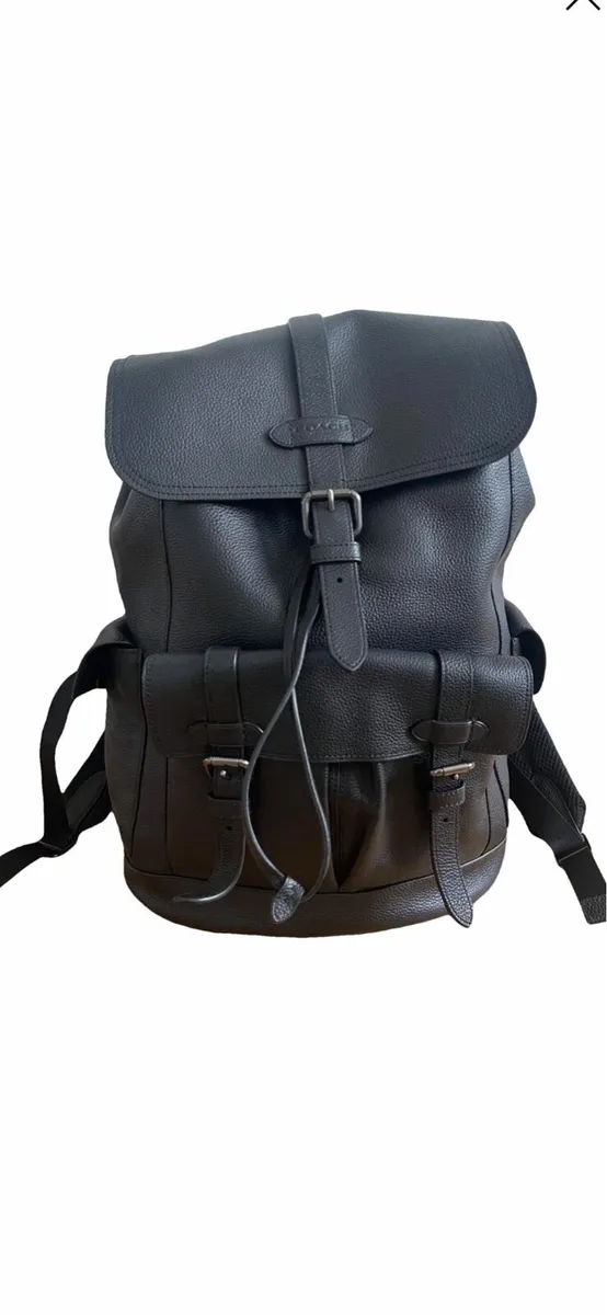 Coach Leather Backpack - Image 1