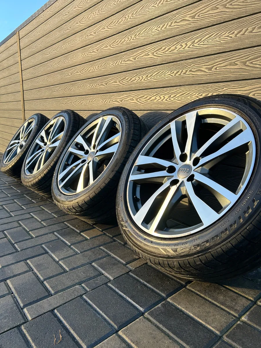 19” GENUINE AUDI A6 S-LINE ALLOY WHEELS & TYRES - Image 1