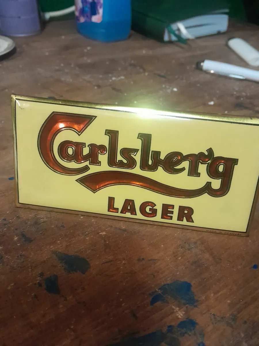 Vintage  carlsberg shelf  advertising  singh - Image 1
