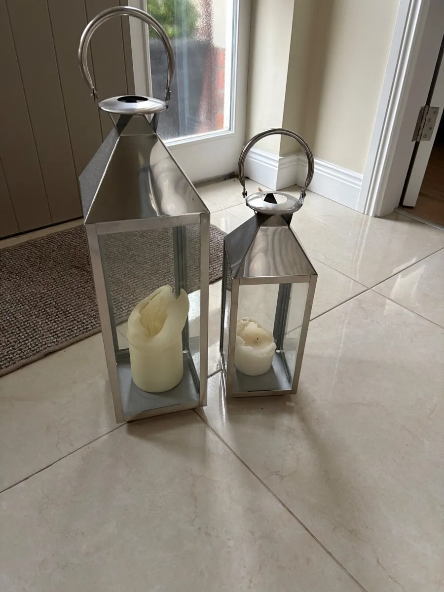 Silver indoor Lanterns - Image 1