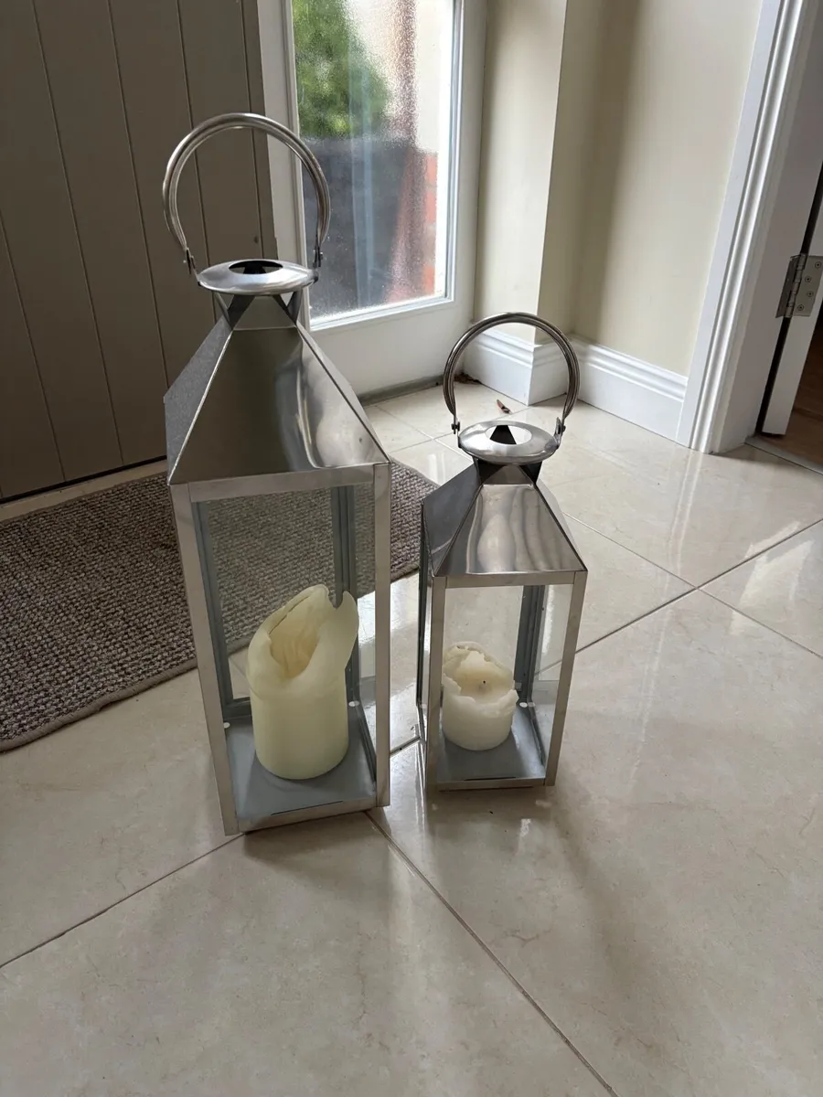 Silver indoor Lanterns - Image 2