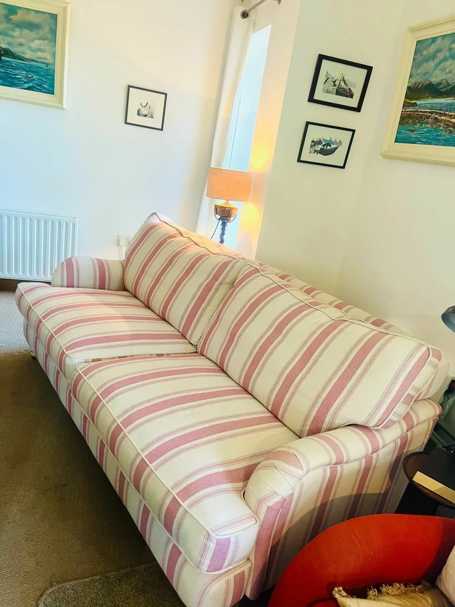 Raspberry Cream Sofa - Image 3