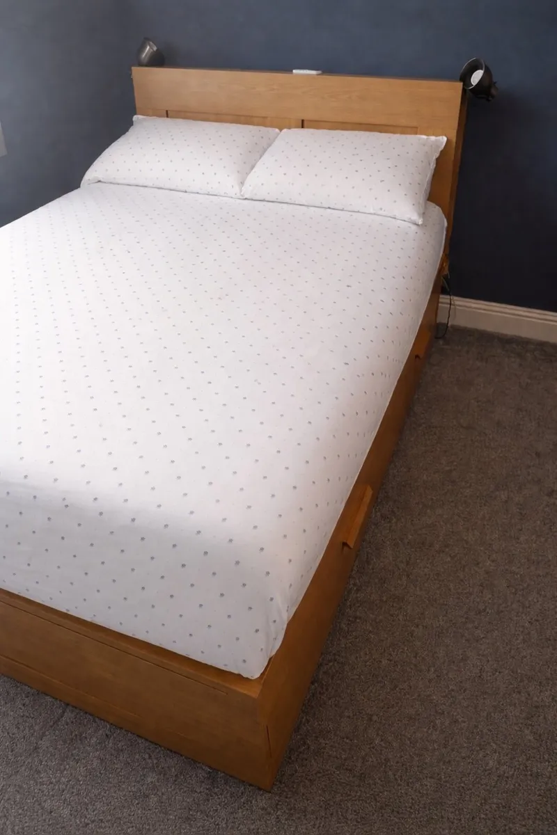 Double Bed Frame with Storage and Headboards - Image 2