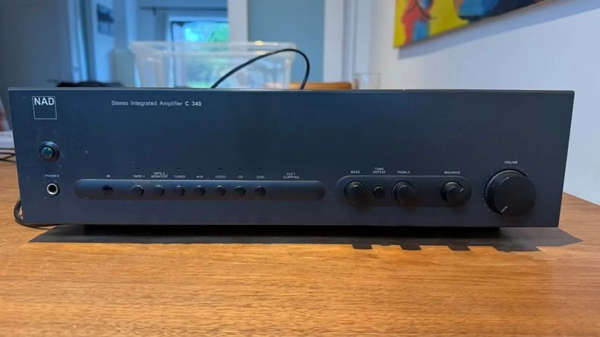 NAD C340 Amp + Yamaha Natural Sound Receiver TX-396L - Image 1