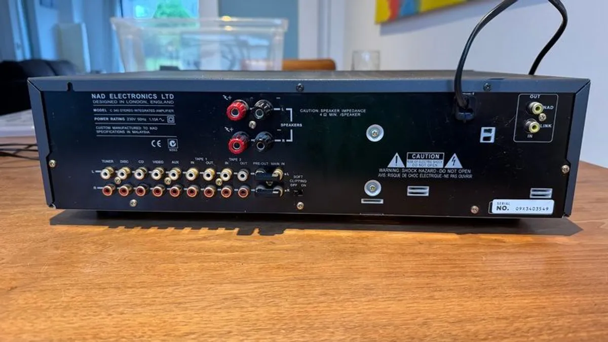 NAD C340 Amp + Yamaha Natural Sound Receiver TX-396L - Image 2