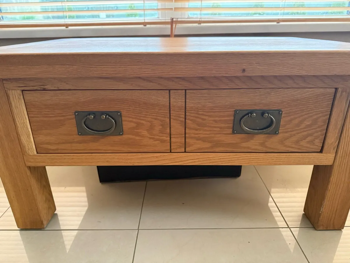 Solid Oak Coffee Table - Image 3