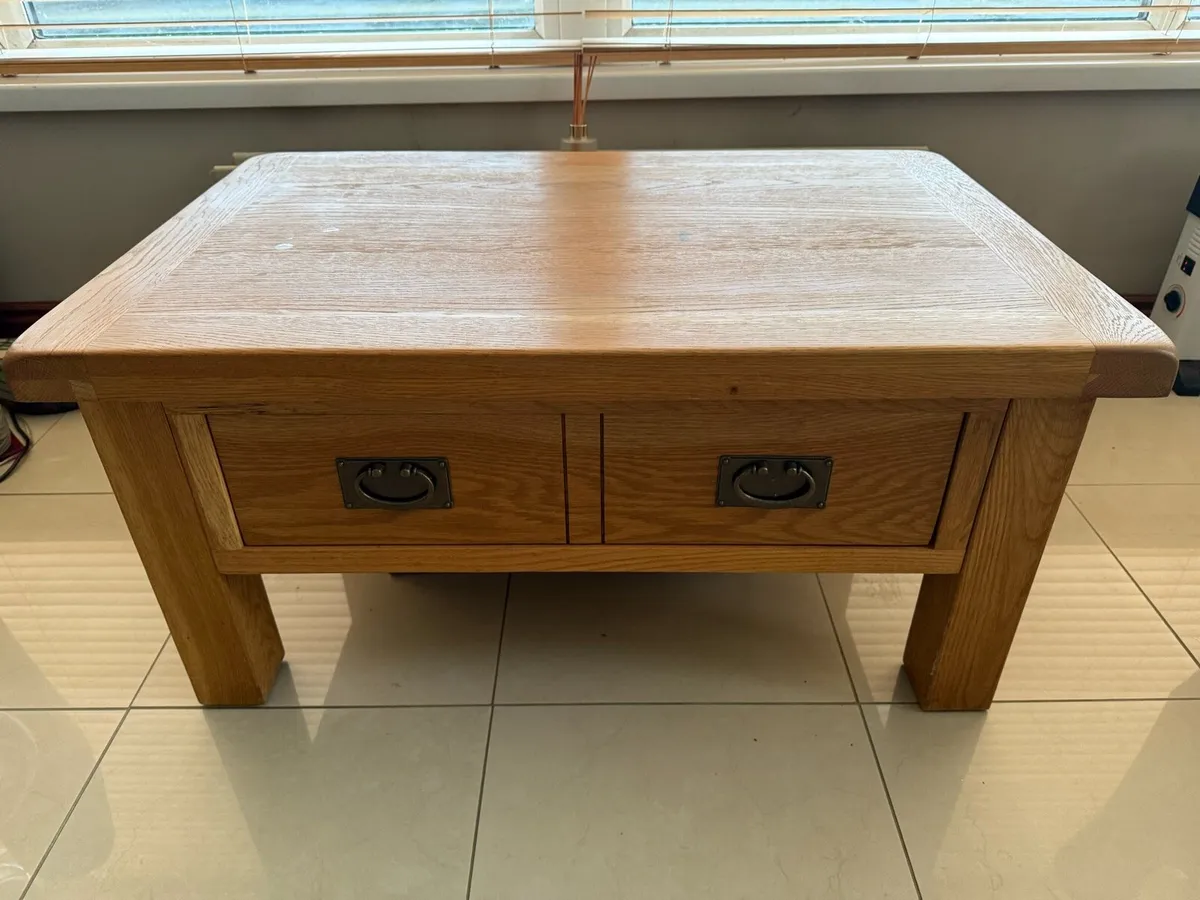 Solid Oak Coffee Table - Image 1