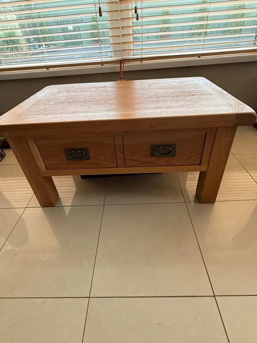 Solid Oak Coffee Table - Image 2