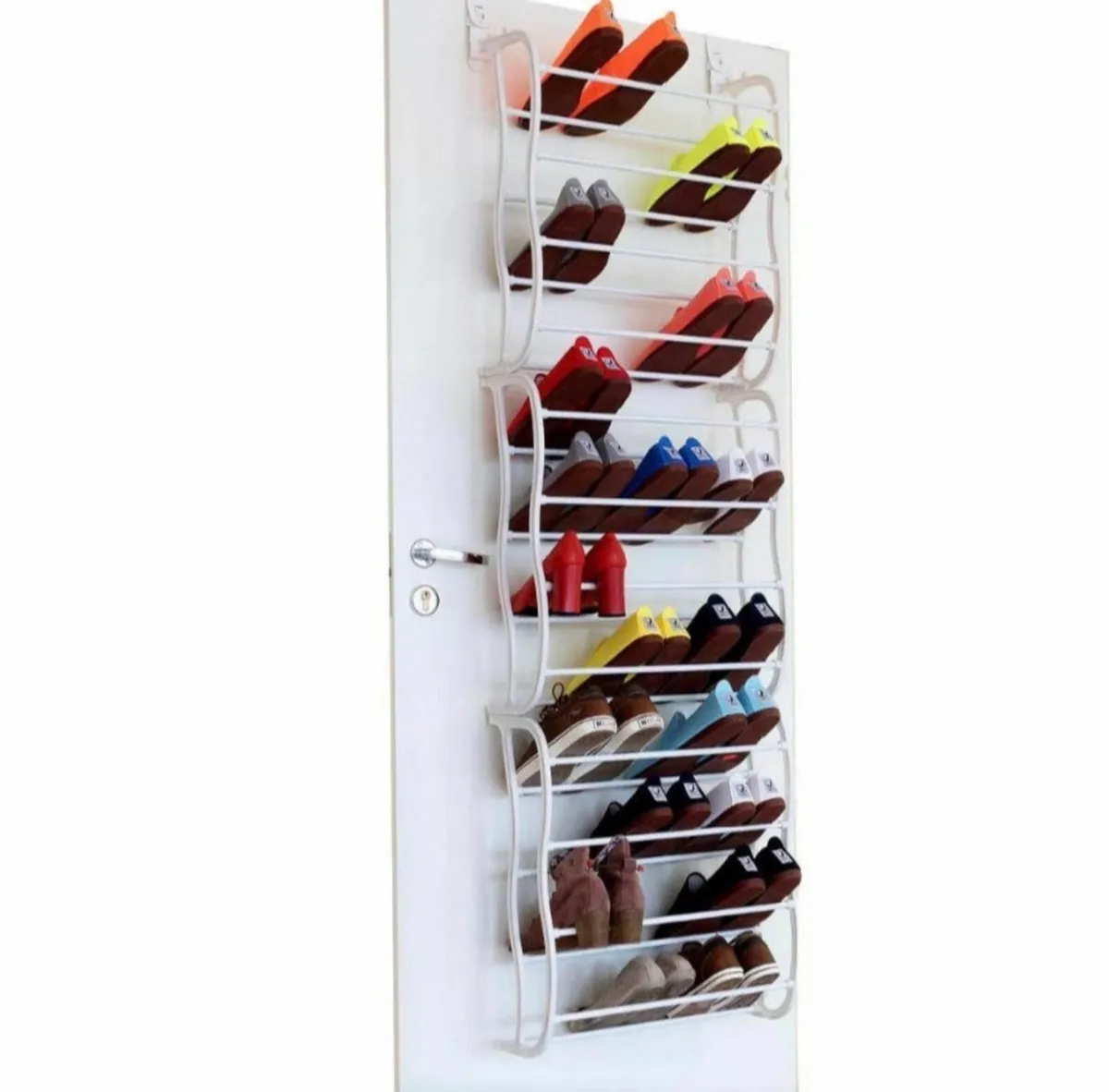 Over Door Metal Hanging Shoe Rack Organiser NEW - Image 1