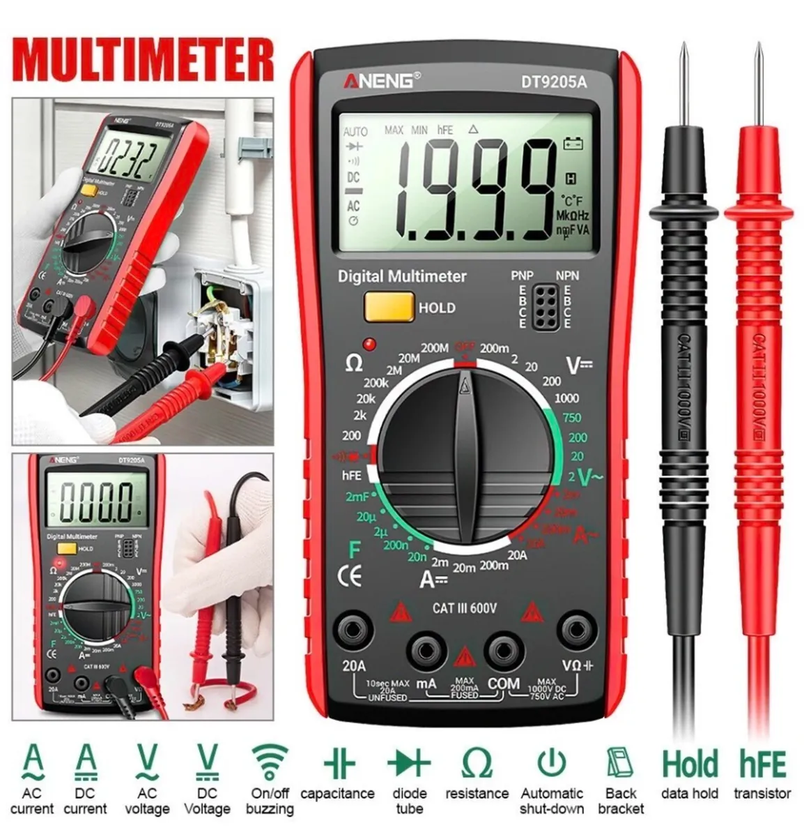 Digital Multimeter Voltmeter Ohmmeter - Image 1