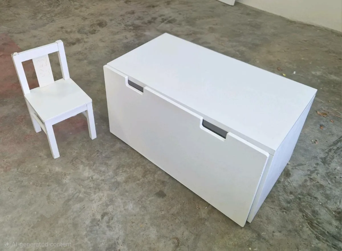IKEA kids chairs and toy boxes - Image 2