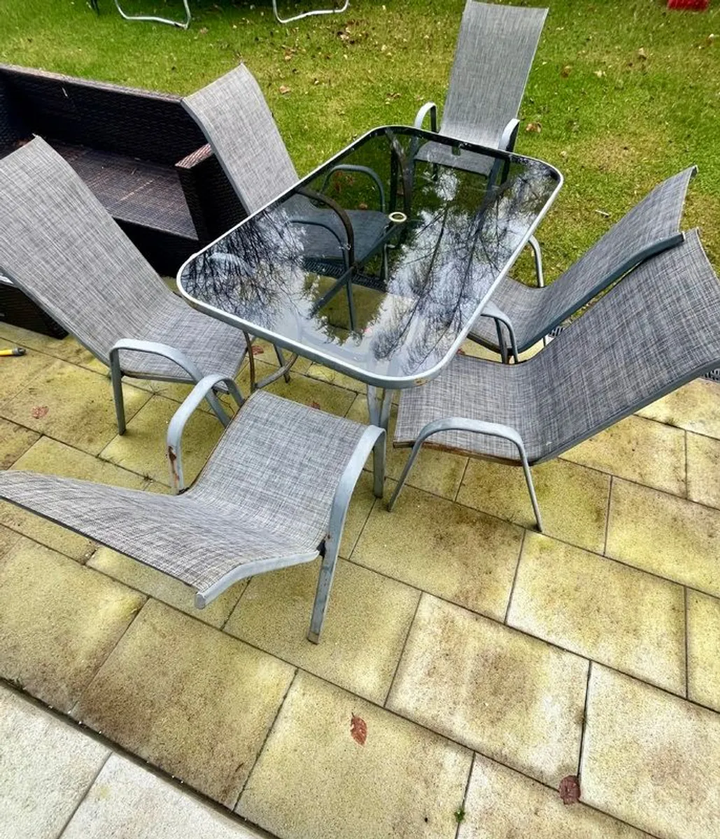 Garden Table & Chairs - Image 1