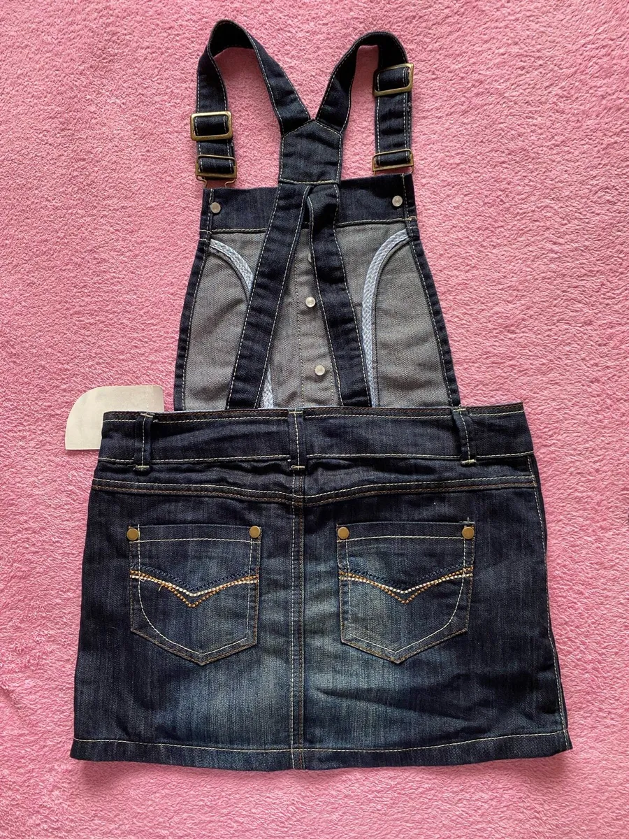 Brand New Girls Denim Jeans Dungaree Dress - Image 2