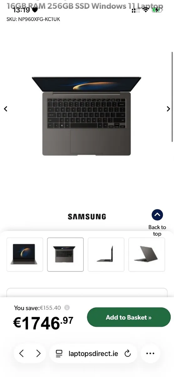 Samsung book laptop 3 18 inch - Image 2