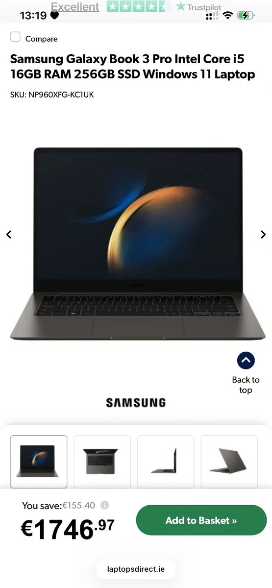 Samsung book laptop 3 18 inch - Image 3