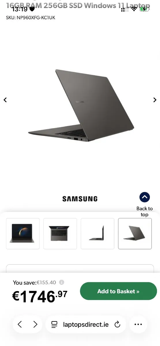 Samsung book laptop 3 18 inch - Image 1