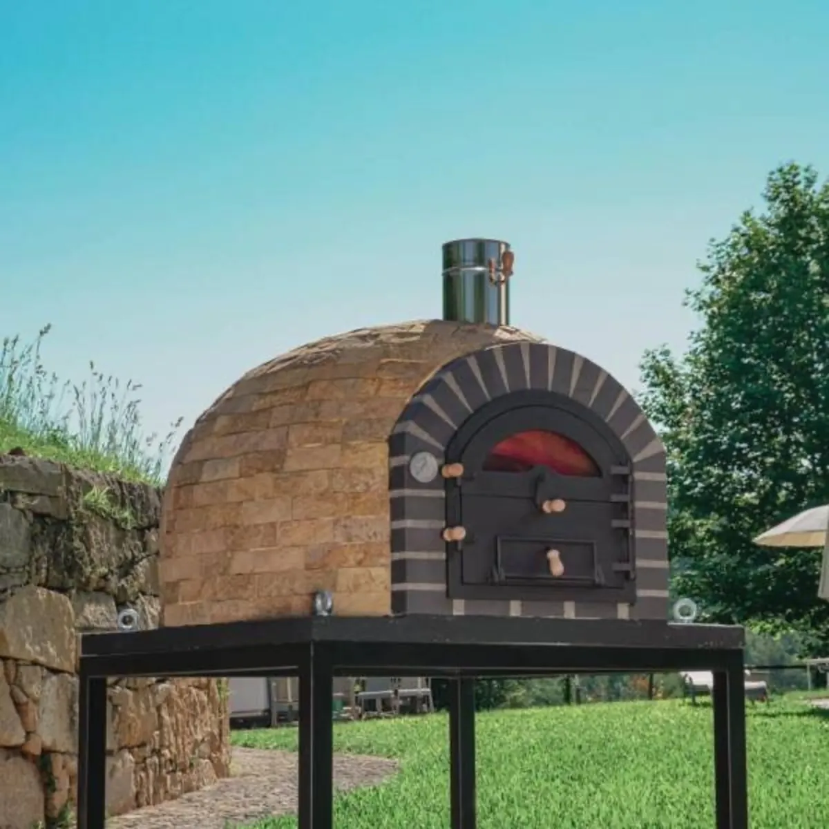 Tevira Champagne Stone Wood Fired Oven