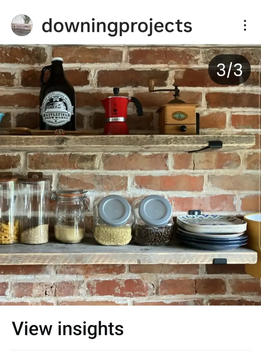 Reclaimed wood shelving for sale - Image 2